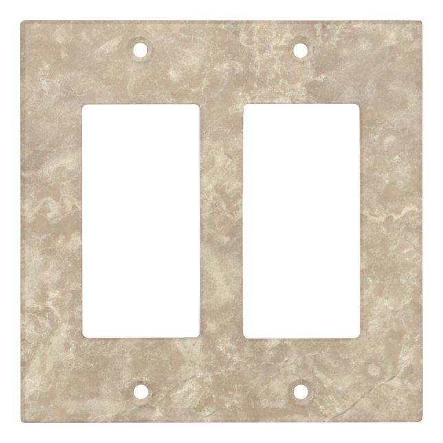 Botticino II Stone Pattern Background Light Switch Cover (Front)