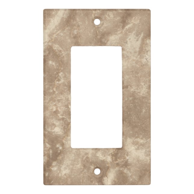 Botticino Stone Pattern Background - Masterpiece Light Switch Cover (Front)