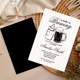 Bottle and Beers Baby Shower Cheers Invitation