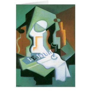 Bottle and Fruit Dish by Juan Gris, Vintage Cubism Cards