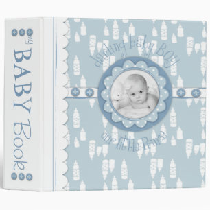 Bottle and Pacifier Baby Memory Book 3 Ring Binder