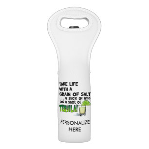 BOTTLE BAG - LIFE, LIME, SALT, TEQUILA!