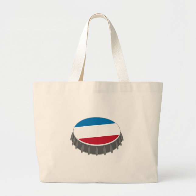 Bottle Cap Large Tote Bag (Front)