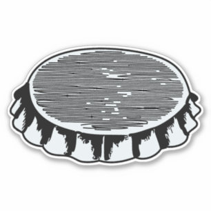 Bottle cap sticker