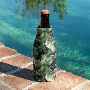 Bottle Cooler-Green Camo Cooler