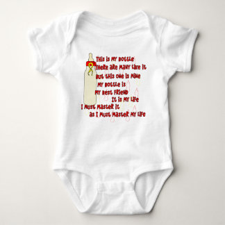 Bottle Creed Red Baby Bodysuit