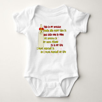 Bottle Creed Red n Yellow Baby Bodysuit