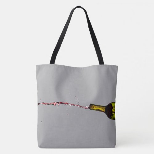 bottle design tote bag