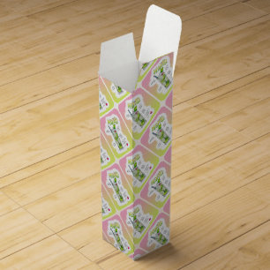 BOTTLE GIFT BAGS - MOJITO RECIPE COCKTAIL ART WINE GIFT BOX