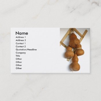 Bottle Gourds Business Card by gavila_pt at Zazzle