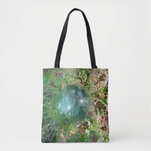 Bottle Green Garden Ball Tote Bag