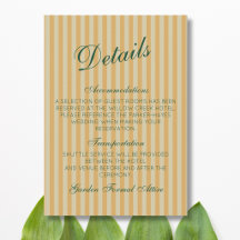 Bottle Green Retro Honey Vintage Stripe Details