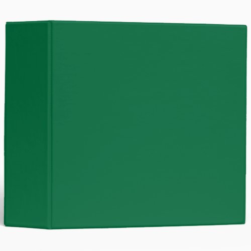 Bottle Green Solid Color  Classic 3 Ring Binder