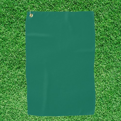 Bottle Green Solid Color  Golf Towel
