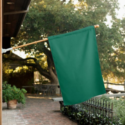 Bottle Green Solid Color House Flag