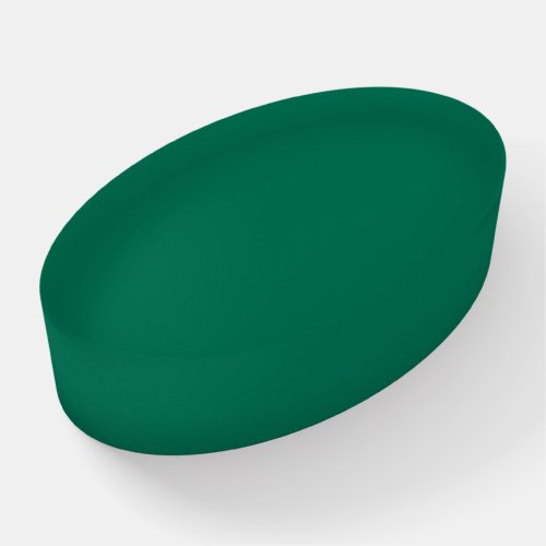 Bottle green solid color  paperweight