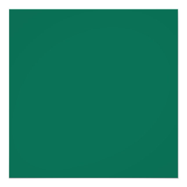 Bottle green (solid color)  photo print (Front)