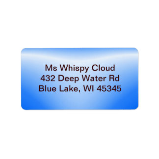 Bottle Neck blue ~ label