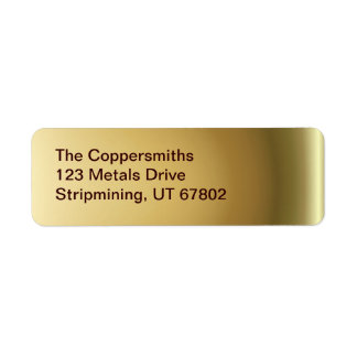 Bottle Neck brass ~ label