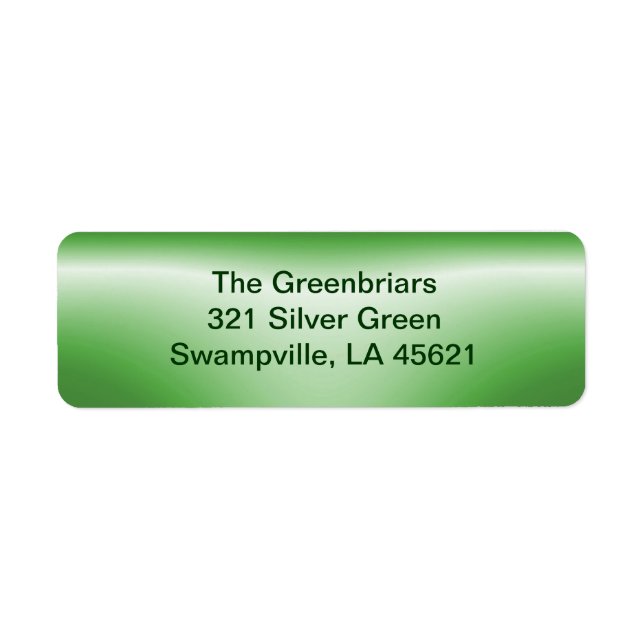 Bottle Neck green ~ label (Front)
