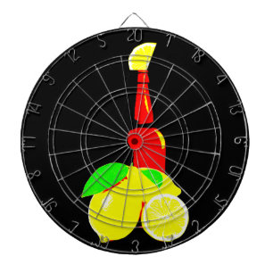 Bottle of Beer and Lemons Dart Board