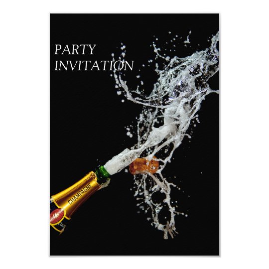 Champagne Bottle Invitation 5