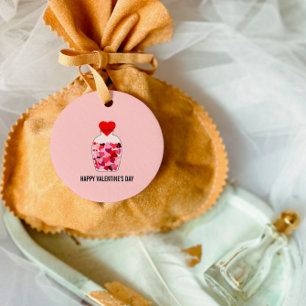 Bottle of Hearts Happy Valentine's Day Love Potion Favor Tags