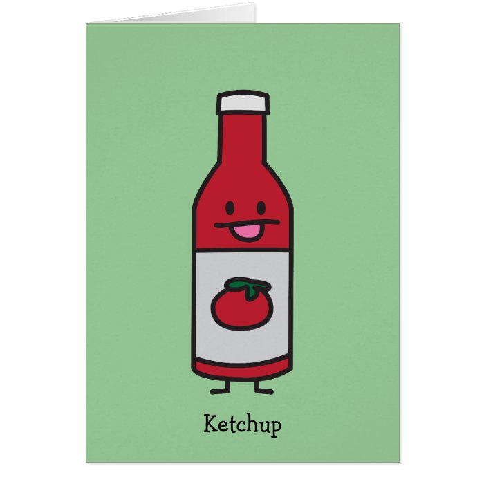 Bottle of Ketchup Cards