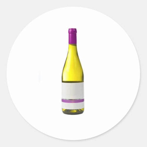 Bottle of quality wine with blank label