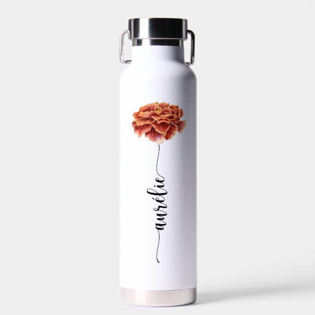 Bottle of water / Flower Gourde Birth OEillet (Front)