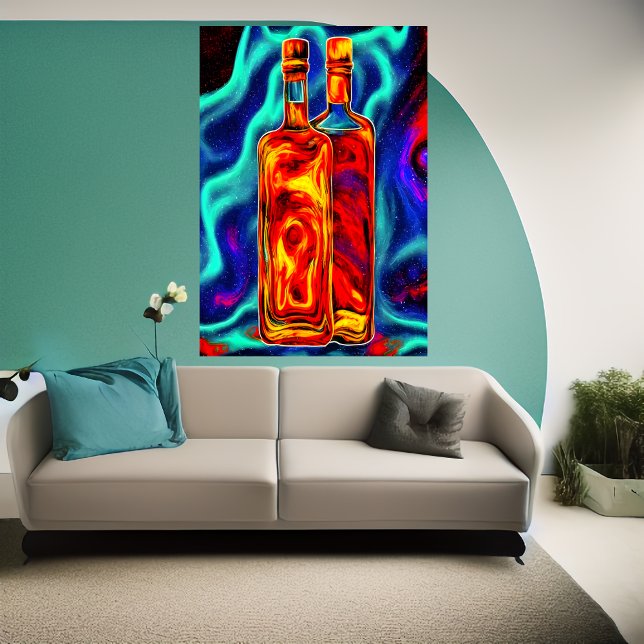 Bottle of whiskey | AI Art  Poster (Creator Uploaded)