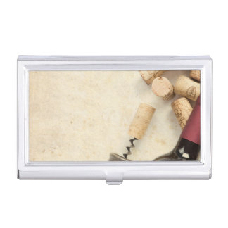 Bottle of Wine Business Card Holder