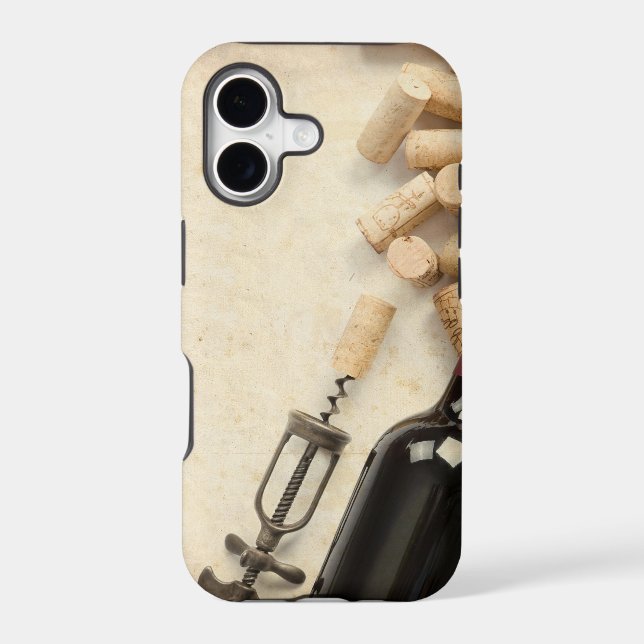 Bottle of Wine Iphone Case (Back)