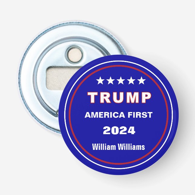 Bottle Opener, Collectible Trump America First Opener (Front)