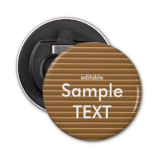 Bottle Opener  Customize this magnet-backed bottle