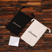 Bottle Opener Gift Set w/ Monogram Wooden Coaster (Front)