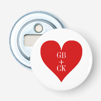 Bottle Opener Lover's Initials