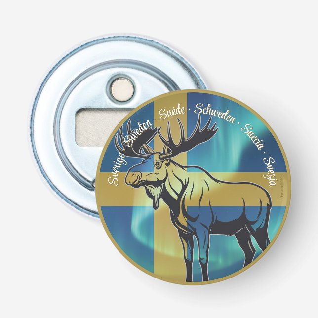 Bottle Opener - Sweden, moose (Front)