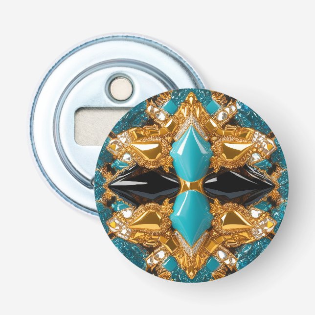 Bottle opener with Bahamas Colors Design (Front)