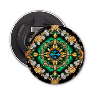 Bottle opener with Brazilian Colors Design