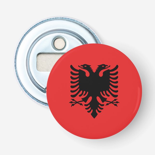 Bottle opener with Flag of Albania (Front)