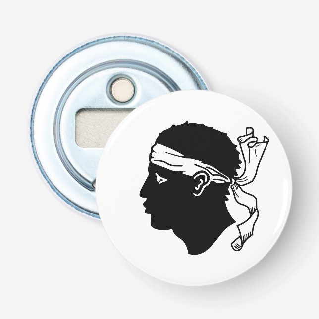 Bottle opener with Flag of Corsica (Front)