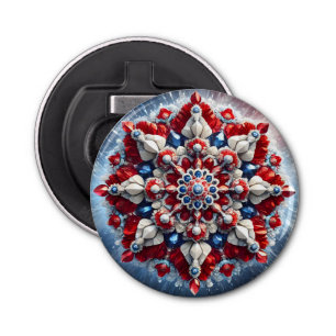 Bottle opener with Norwegian Colors Design