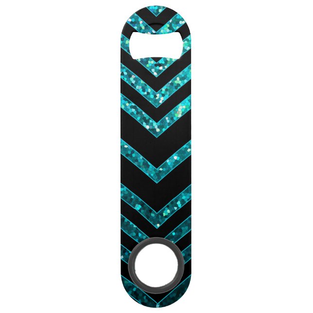 Bottle Opener Zig Zag Sparkley Texture (Front)