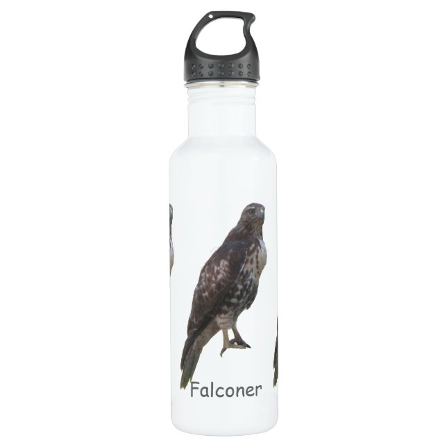 Bottle - Peregrine Falcon & Family Name (Front)
