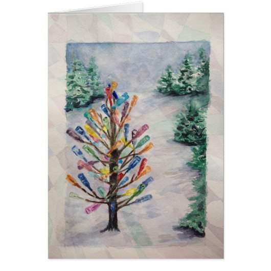 "Bottle Tree" blank card (Front)