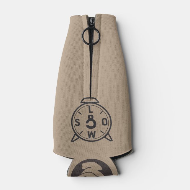 Bottle with CorleyQ logos in black. Cooler (Back)