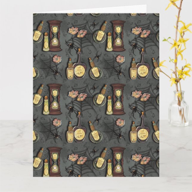 Bottled Fears- Gold Card (Yellow Flower)