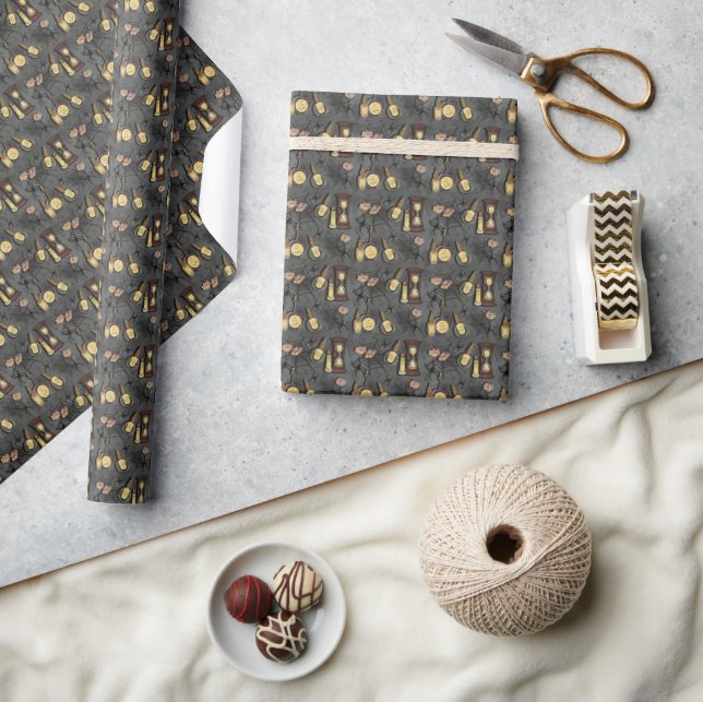 Bottled Fears- Gold Wrapping Paper (Crafts)