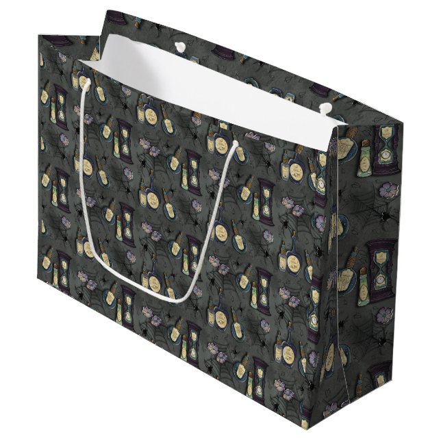 Bottled Fears- Grey Large Gift Bag (Front Angled)